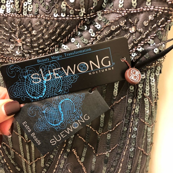 Sue Wong Embellished Dress, NWT - Picture 4 of 4